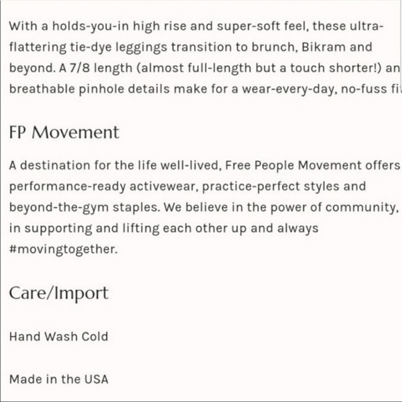 Free People Movement Good Karma tie-dye leggings - Picture 14 of 15